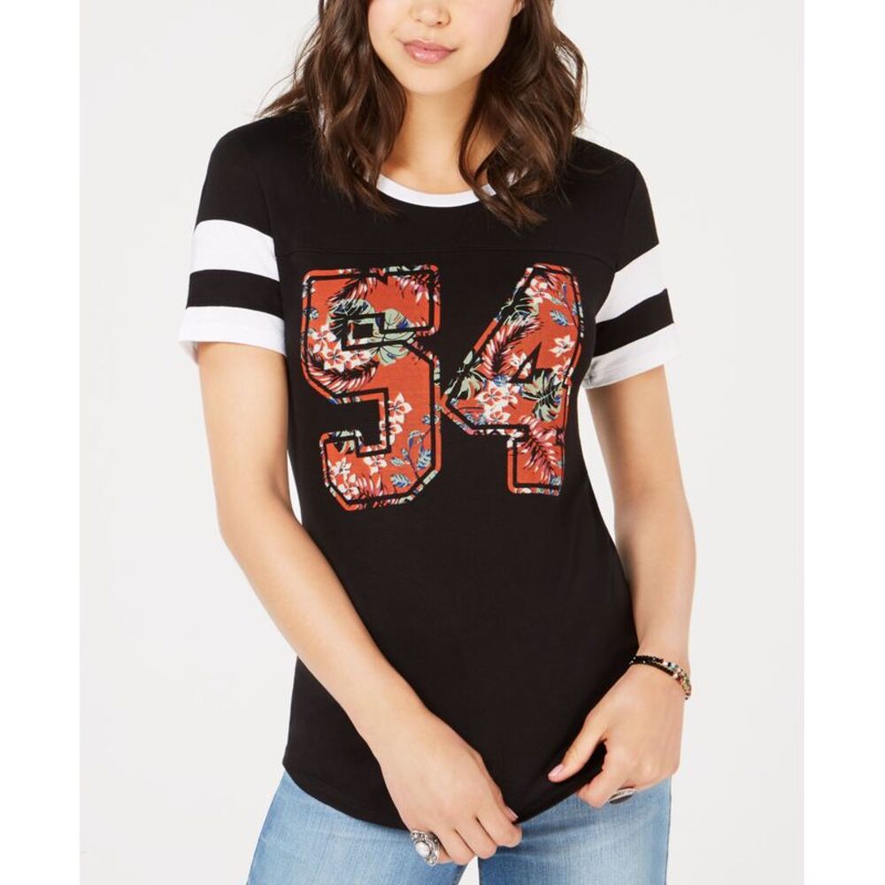 Rebellious One Juniors Graphic Football T-Shirt